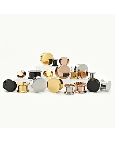 Mystic Box – 1 Paar Roségoldene Plug aus 316L Chirurgenstahl (6–16 mm)