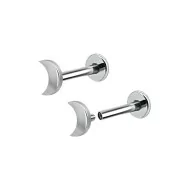 Labret mit Mond-Aufsatz – 1,2mm Innengewinde, Flat Back | Großhandel